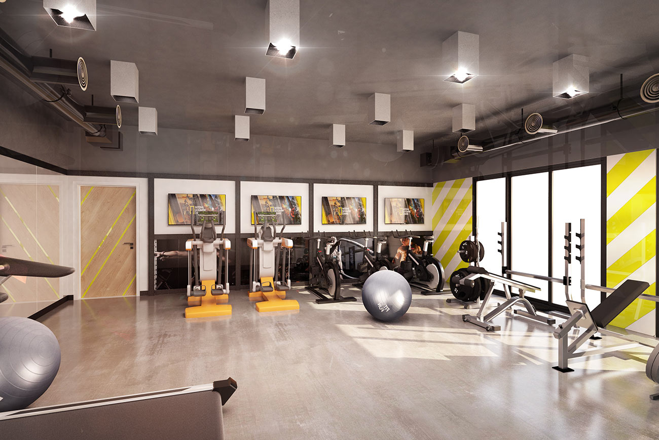 Hotel with Fully Equipped Gym