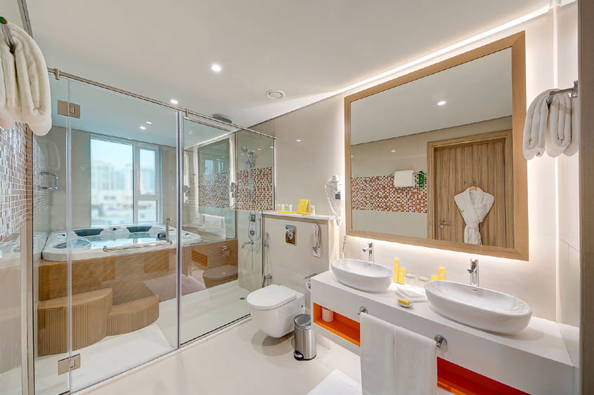 Executive Suite Bathroom – Al Khoory Atrium Hotel